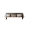 Manhattan Comfort Haley TV Stand 55.10 in White & Black Marble  in White and Black Marble TV005-WB - alternate 2
